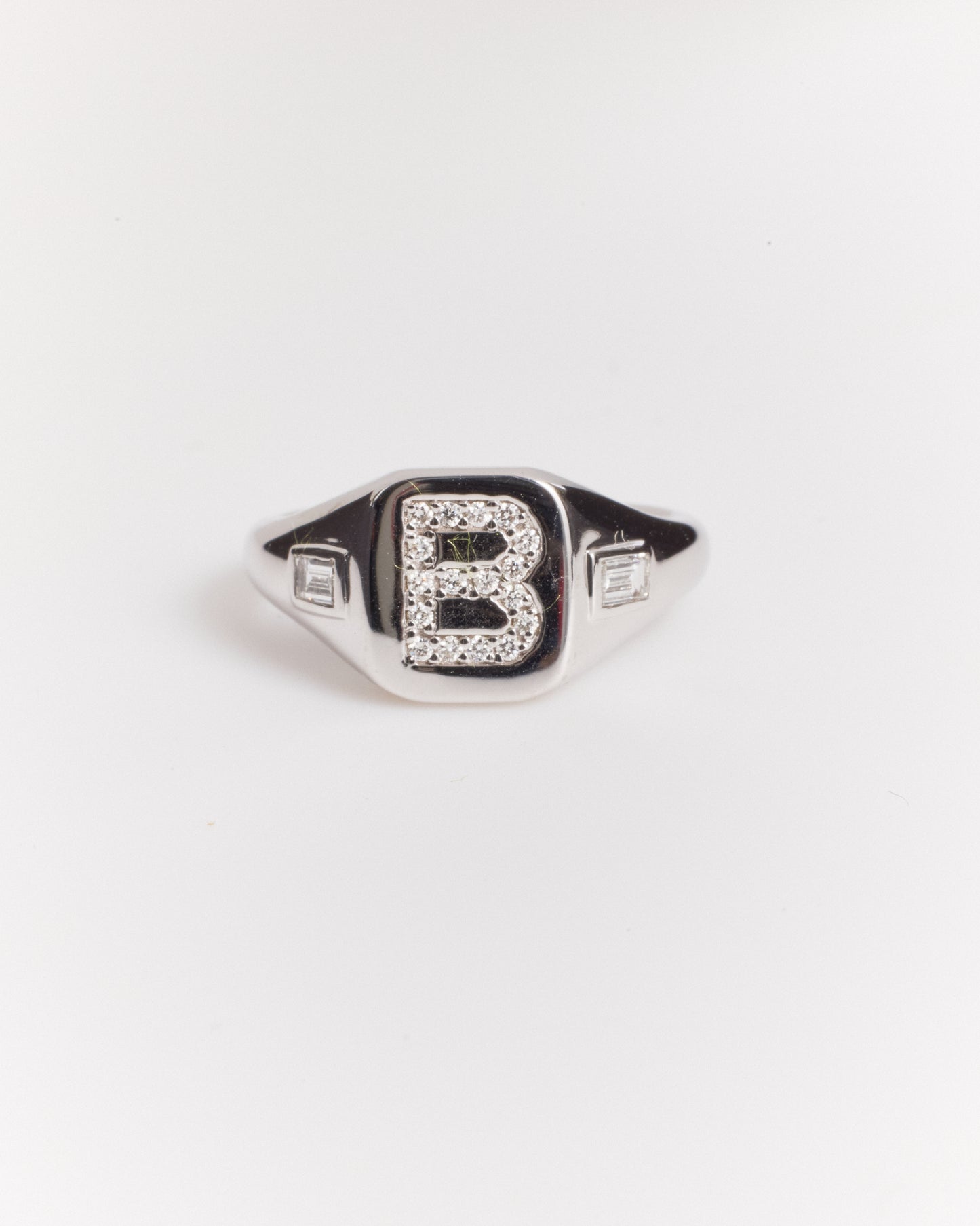 Initial Signet Ring (Lab Grown Diamond)