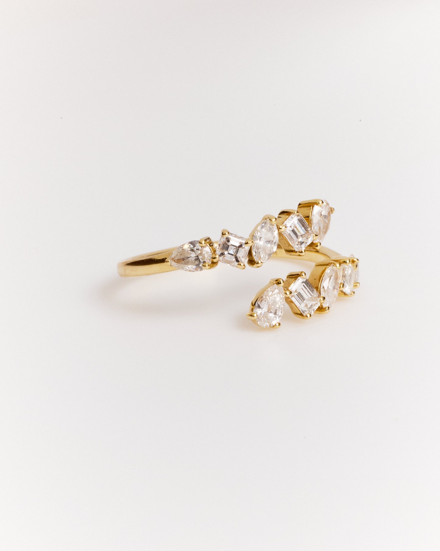 Multi Shape Diamond Wrap Ring (Lab Diamond)