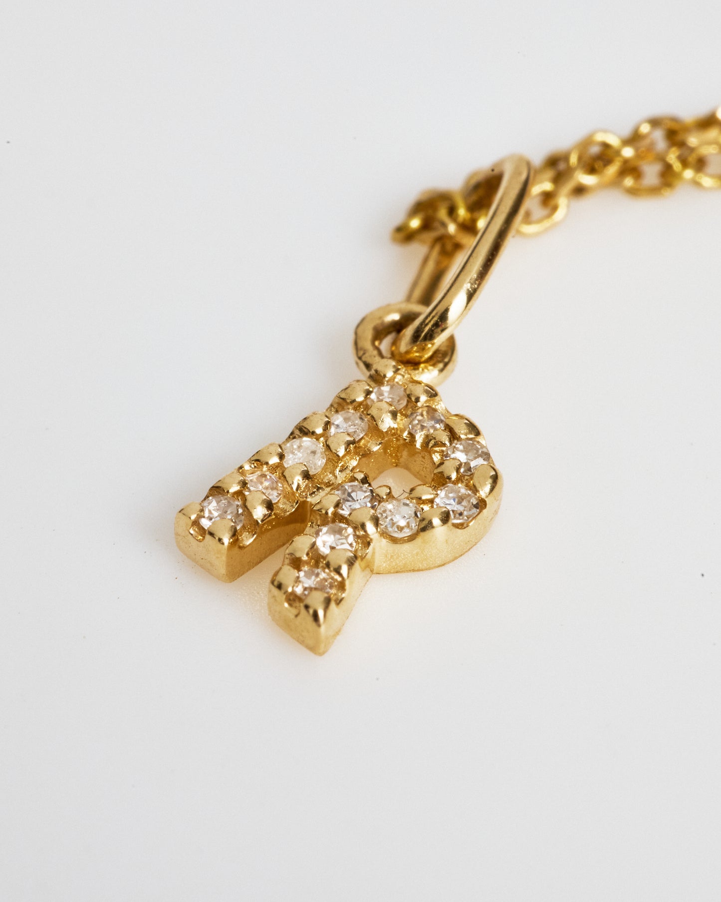 Diamond Letter Charm (Mined Natural Diamonds)