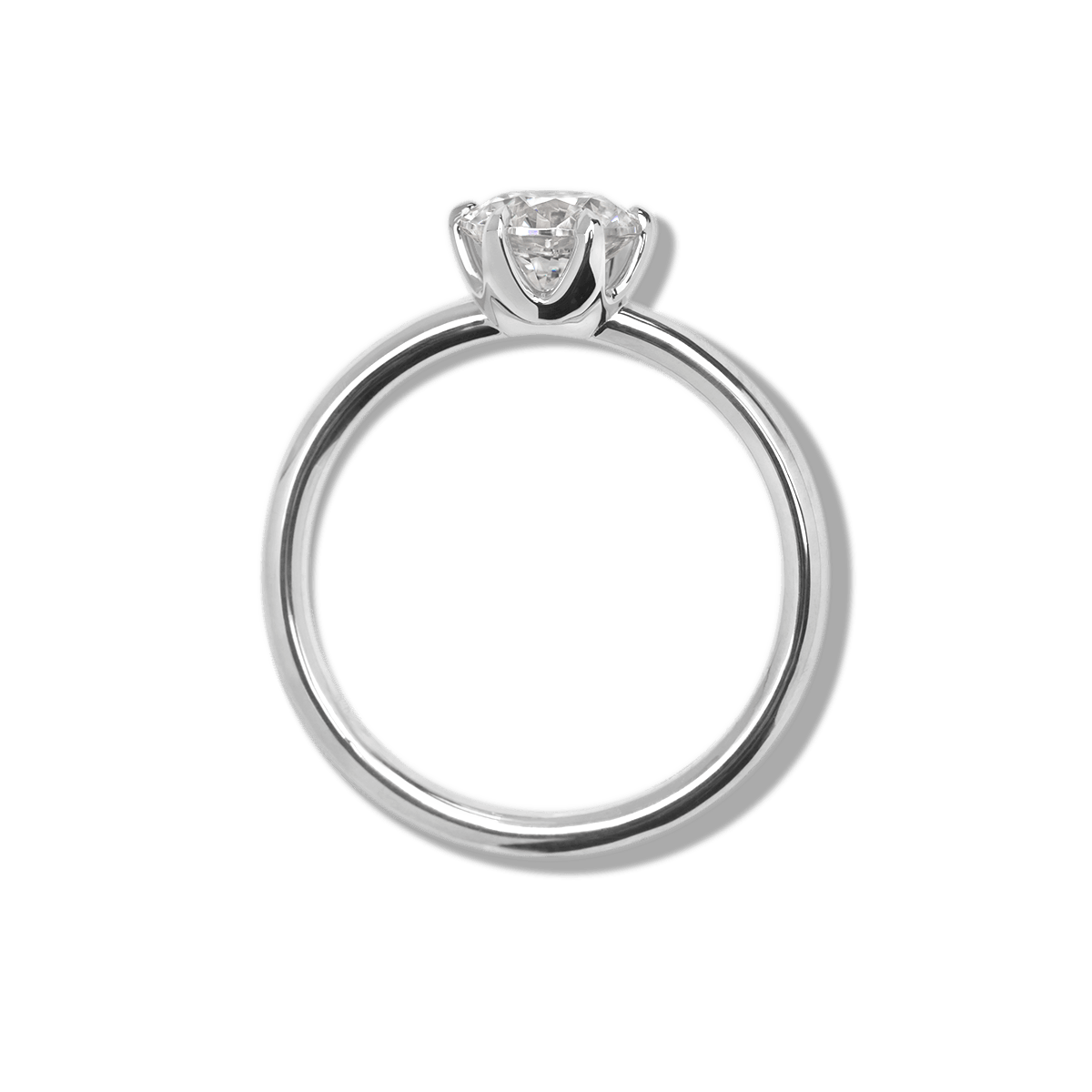 Ultra Thin Solitaire Engagement Ring