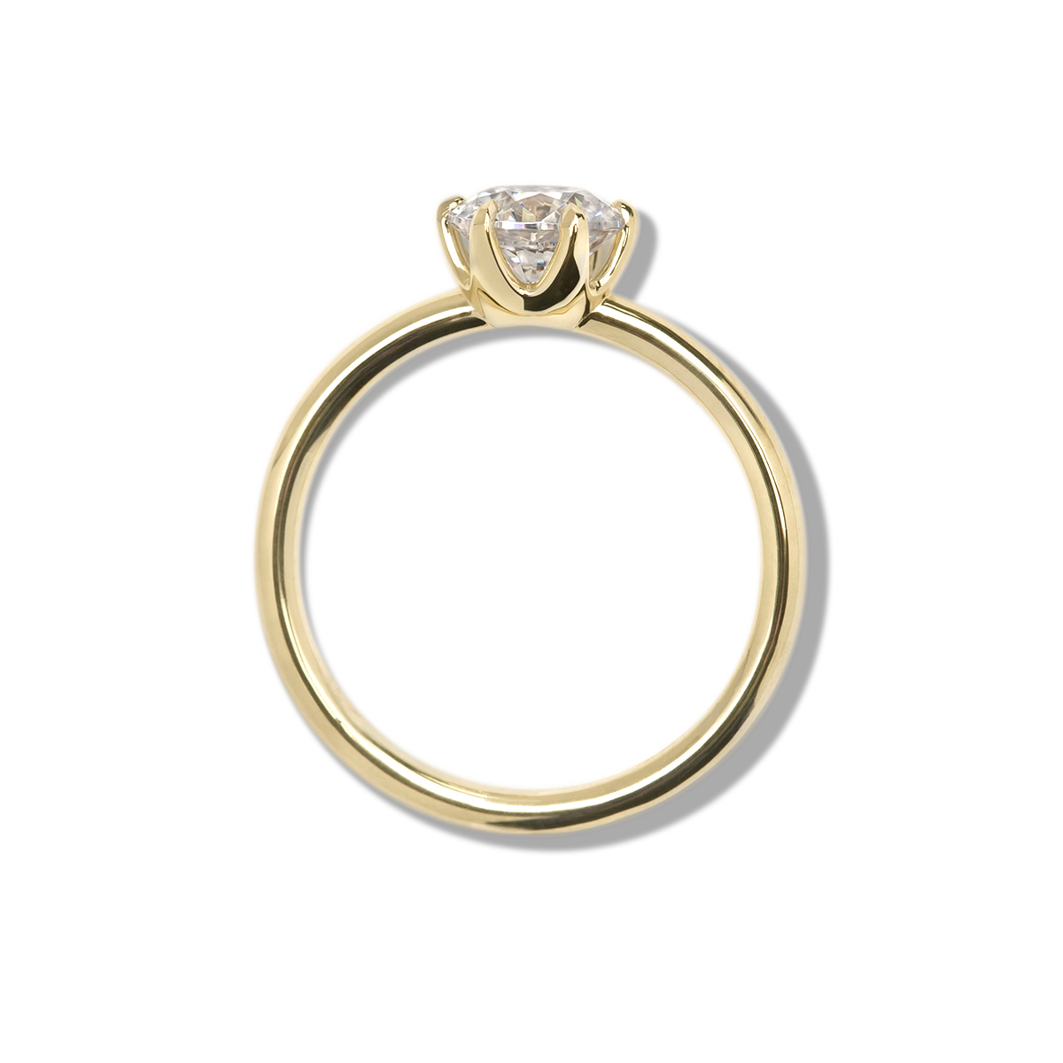 Ultra Thin Solitaire Engagement Ring