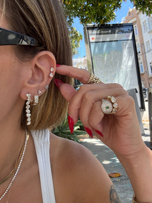 Lab Grown Diamond Trio Studs