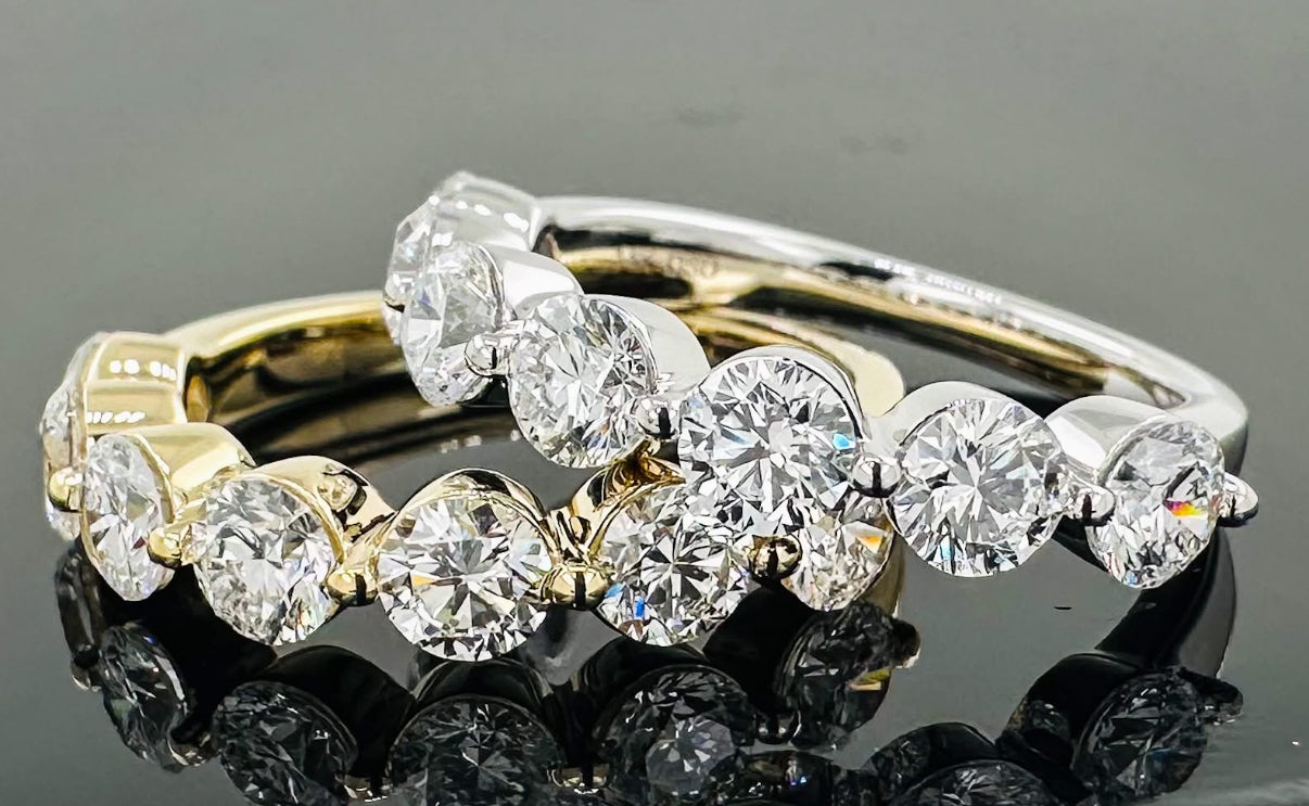 1.50ctw Floating Round Diamond Band (Lab Grown)