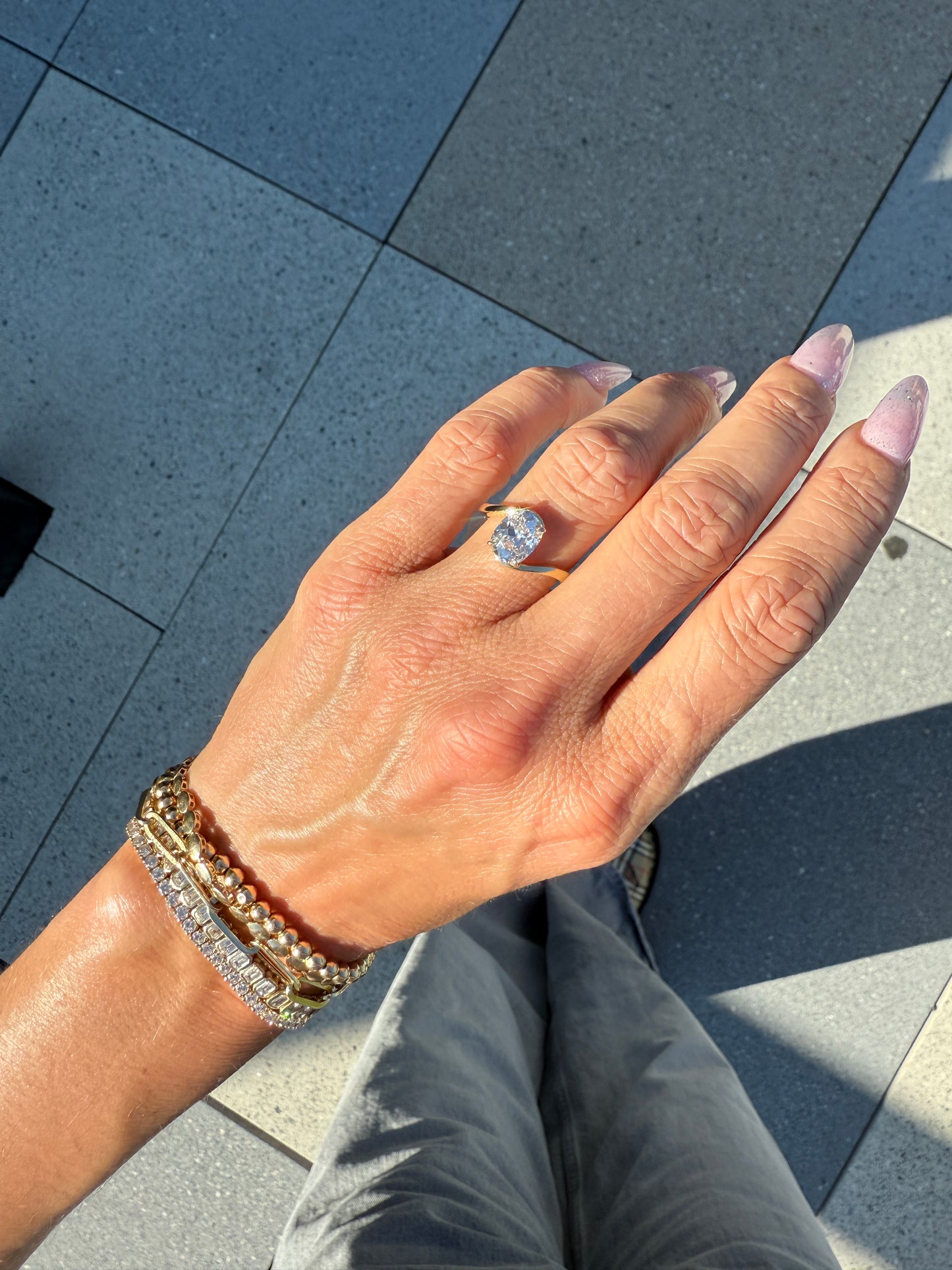 Old Mine Cut San Francisco Engagement Ring