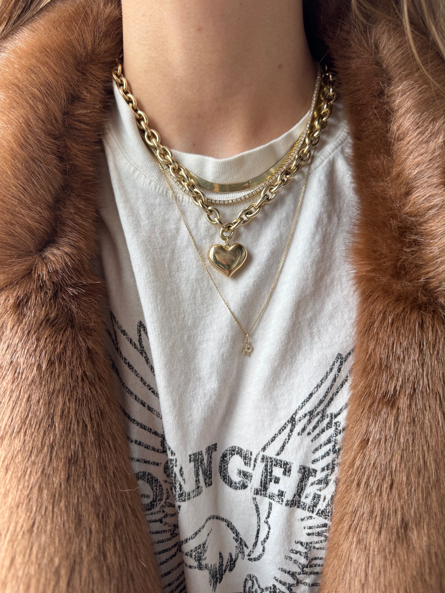 The LFJ Puffy Heart Necklace