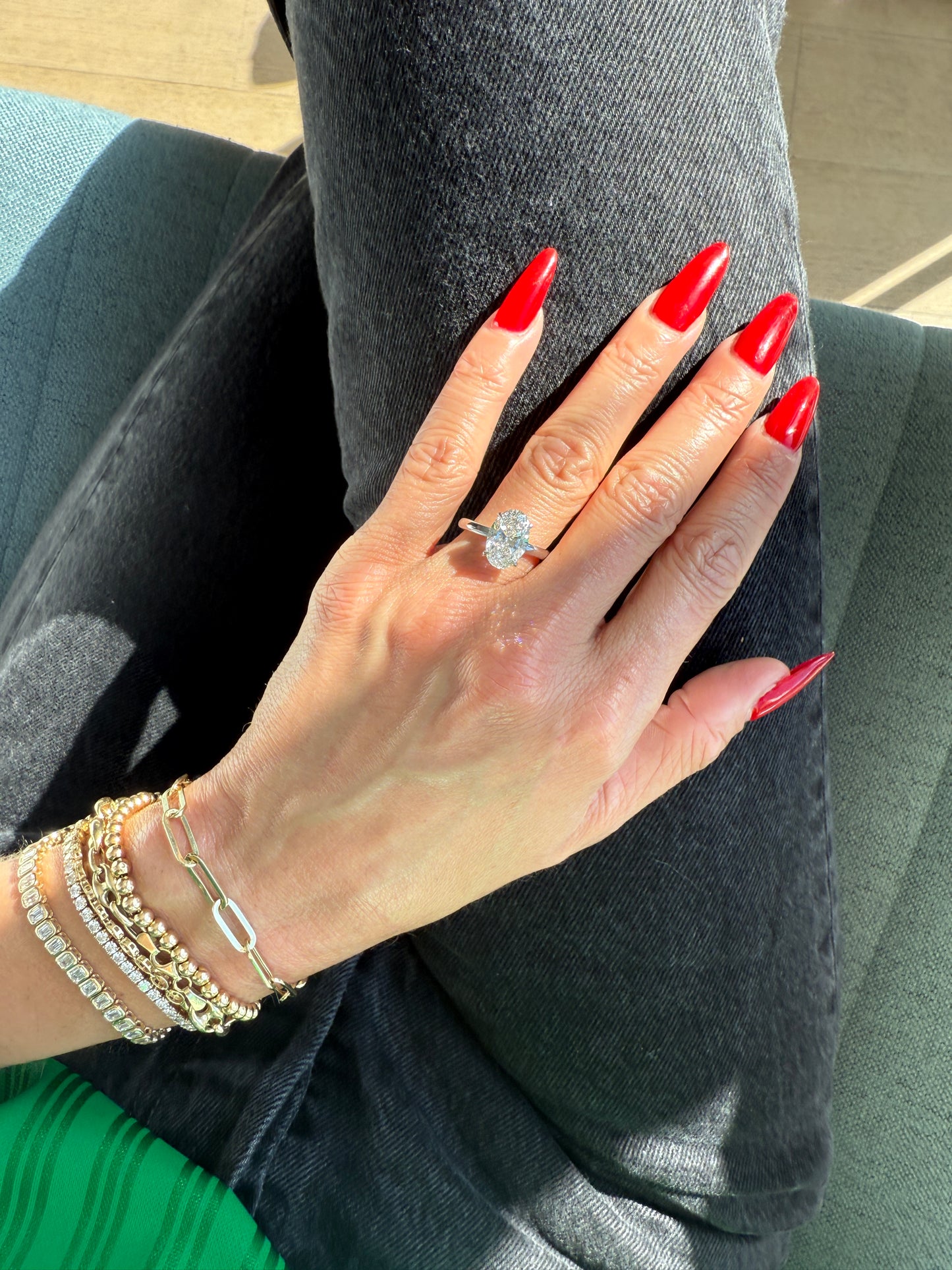 Oval Cut London Engagement Ring