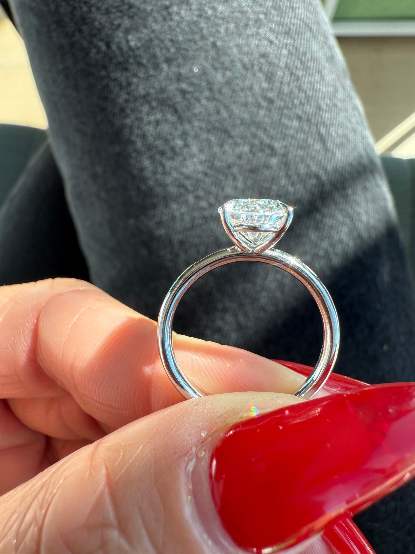 Oval Cut London Engagement Ring