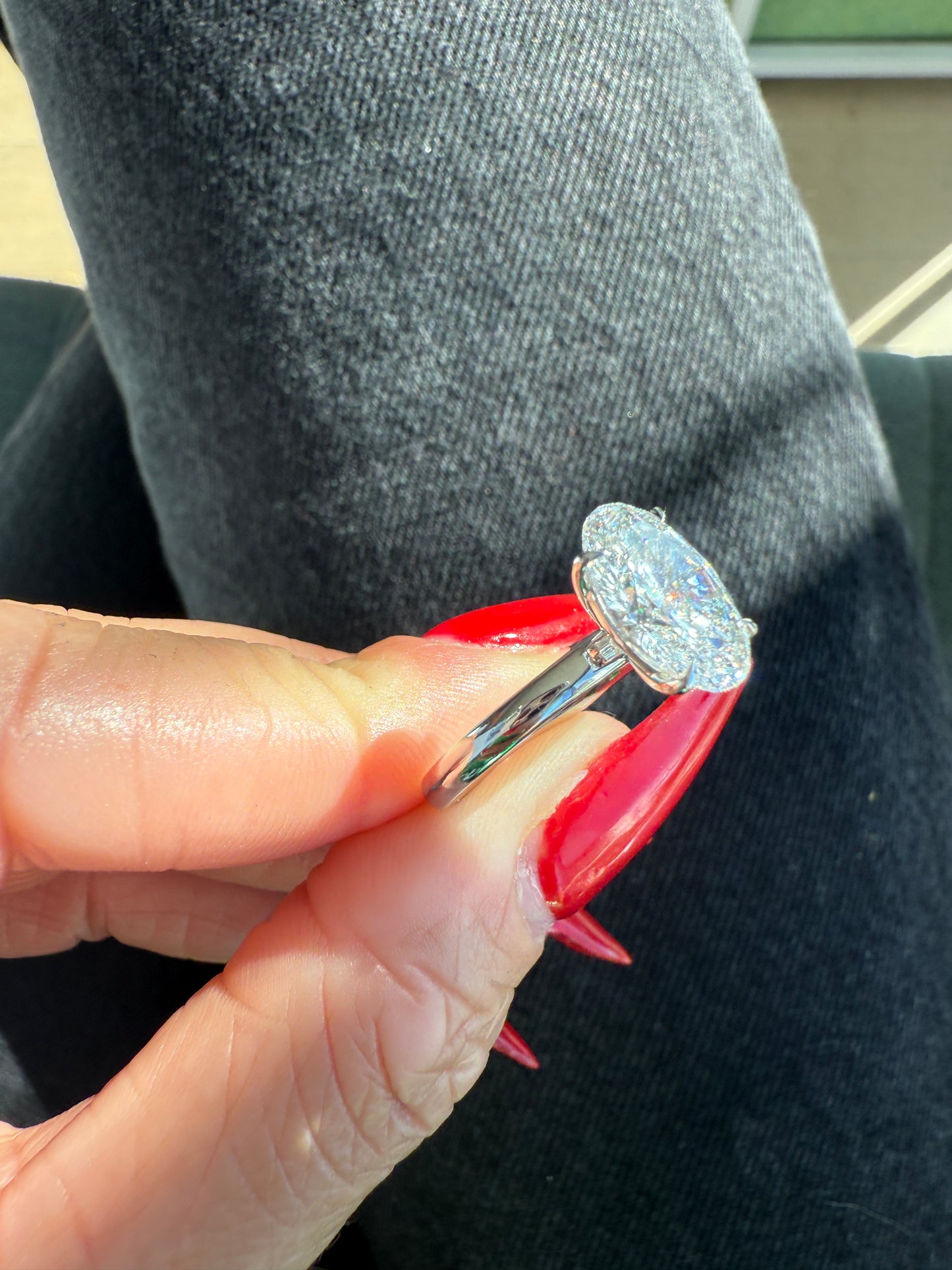 Oval Cut London Engagement Ring