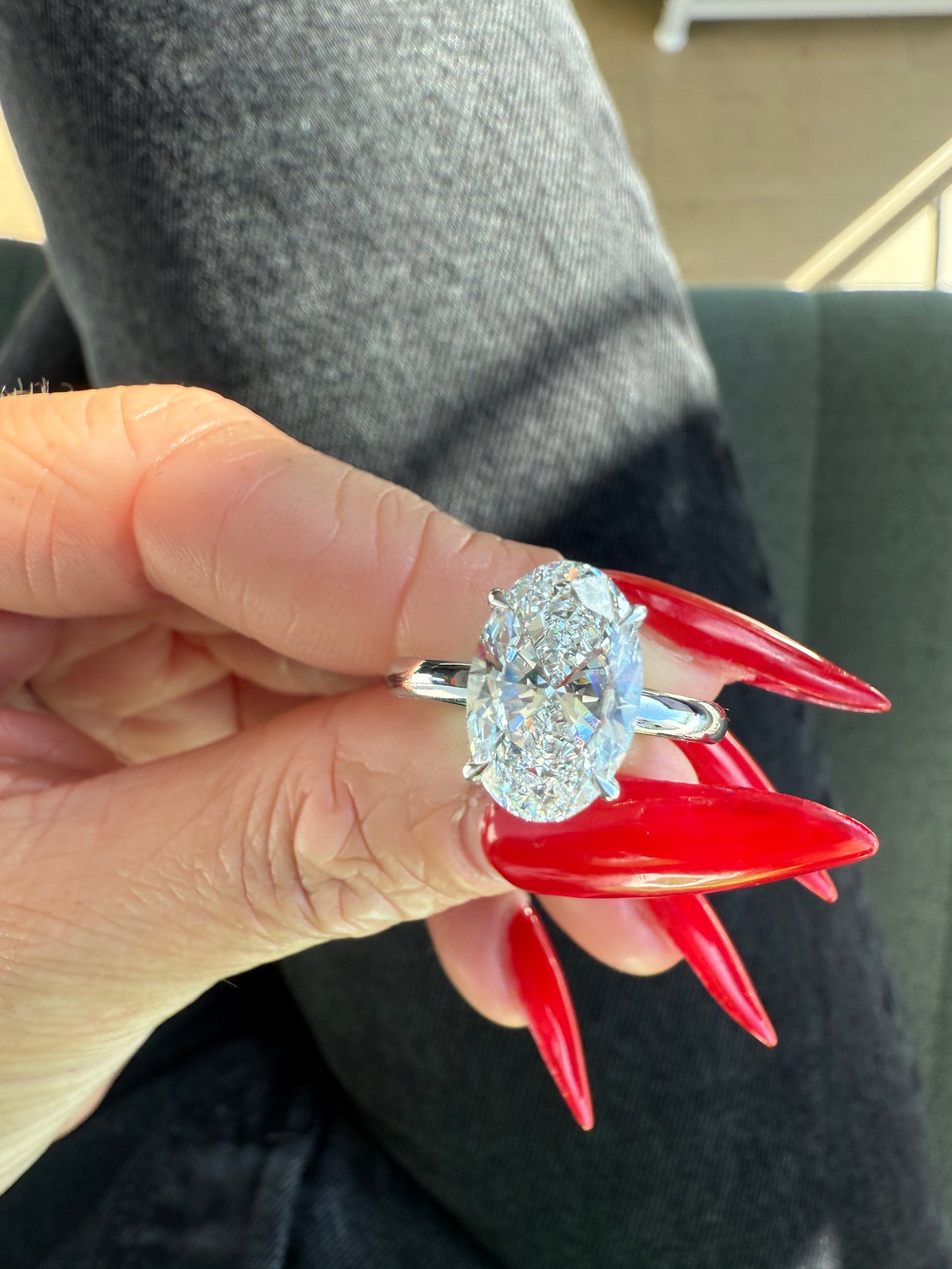 Oval Cut London Engagement Ring