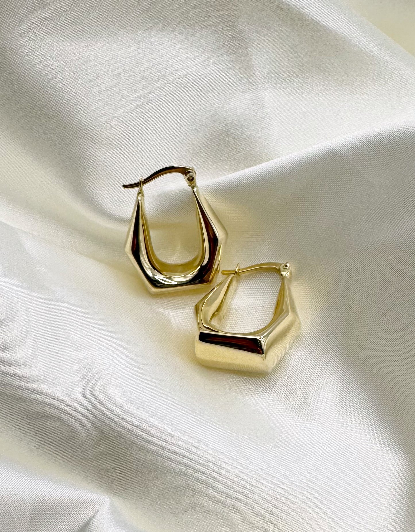 Chunky Hexagon Hoop