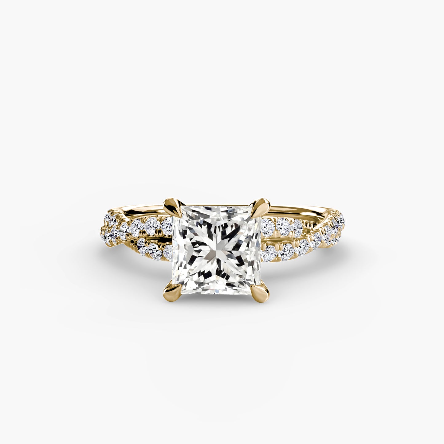 The Twisted Pavé Solitaire