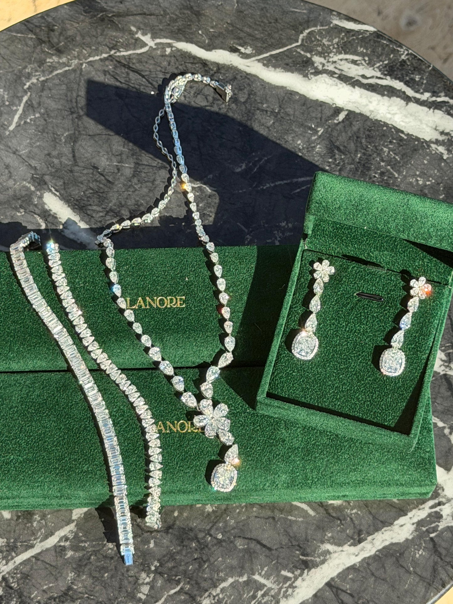 11ct Cushion Drop LG Diamond Earrings