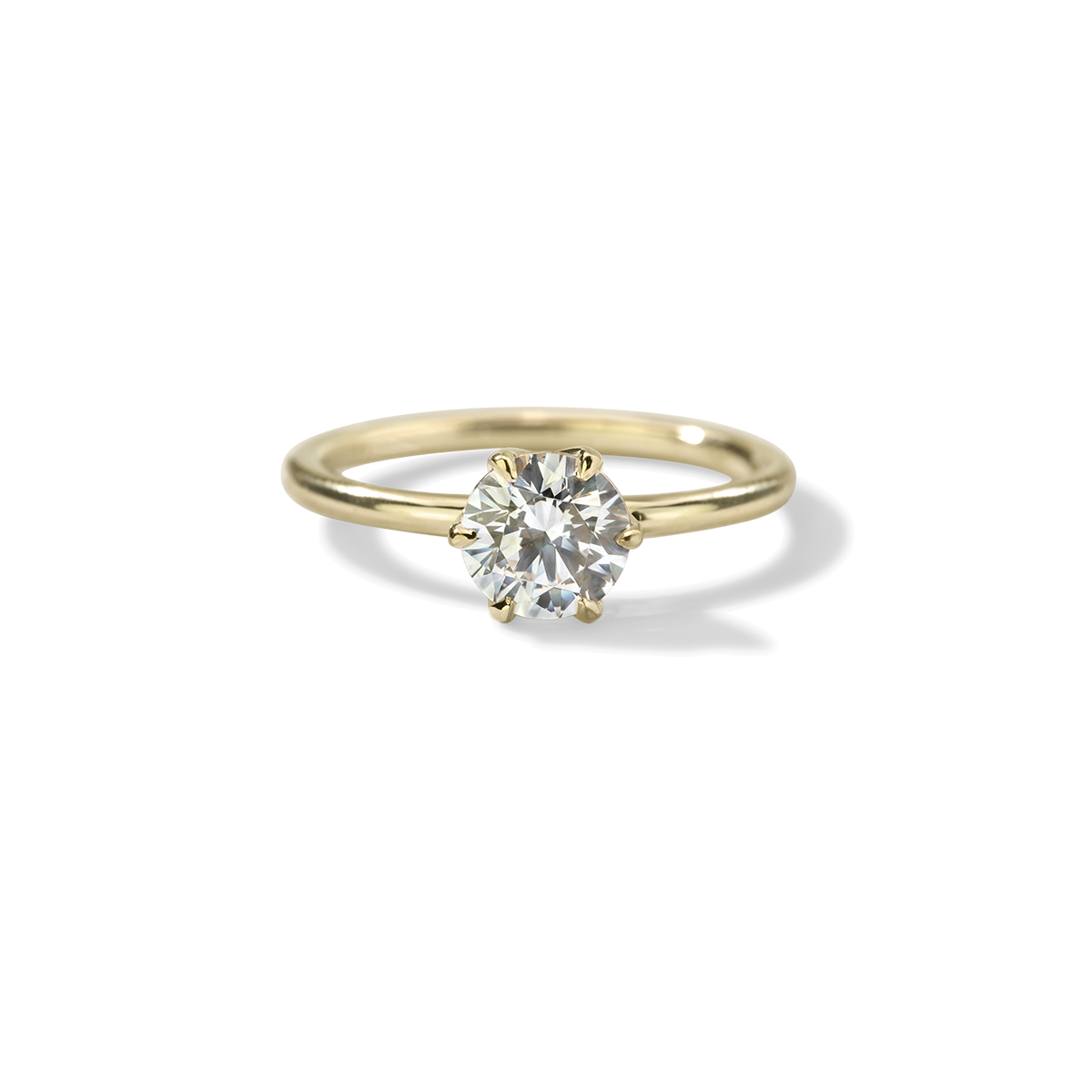 Ultra Thin Solitaire Engagement Ring