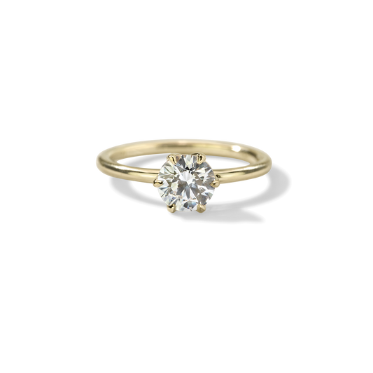 Ultra Thin Solitaire Engagement Ring