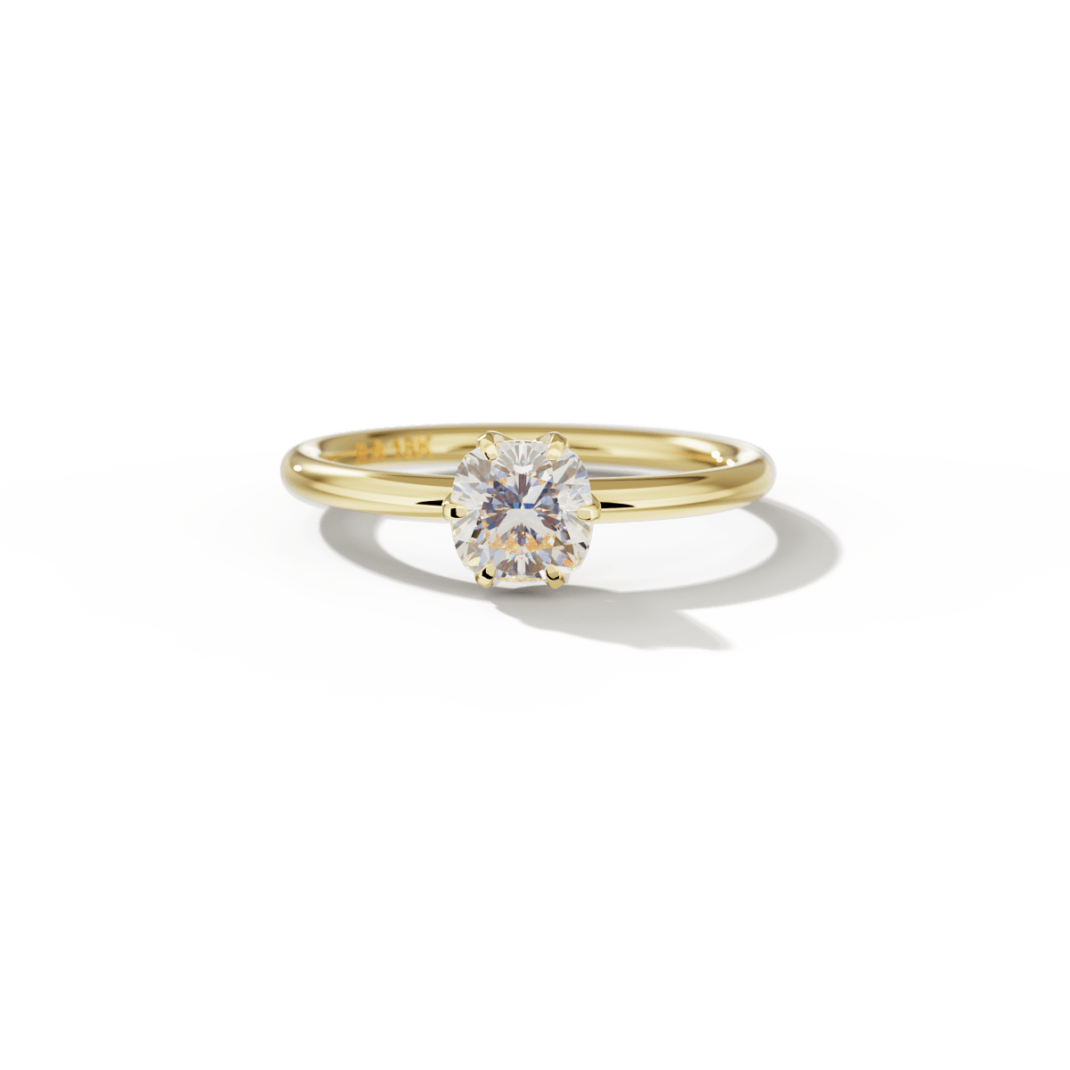 Ultra Thin Solitaire Engagement Ring