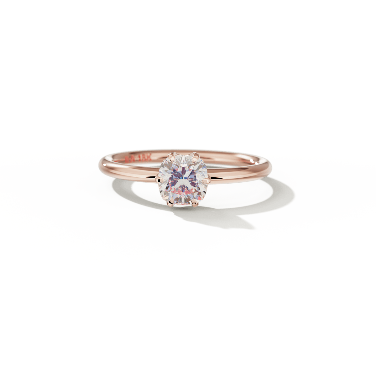 Ultra Thin Solitaire Engagement Ring