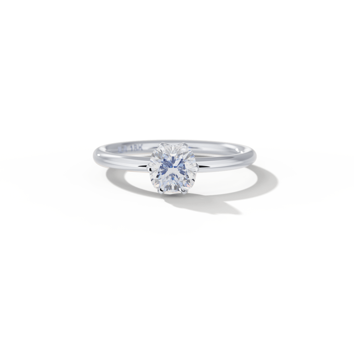 Ultra Thin Solitaire Engagement Ring