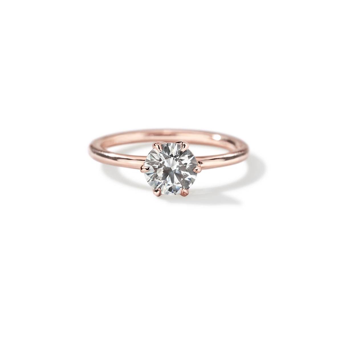 Ultra Thin Solitaire Engagement Ring