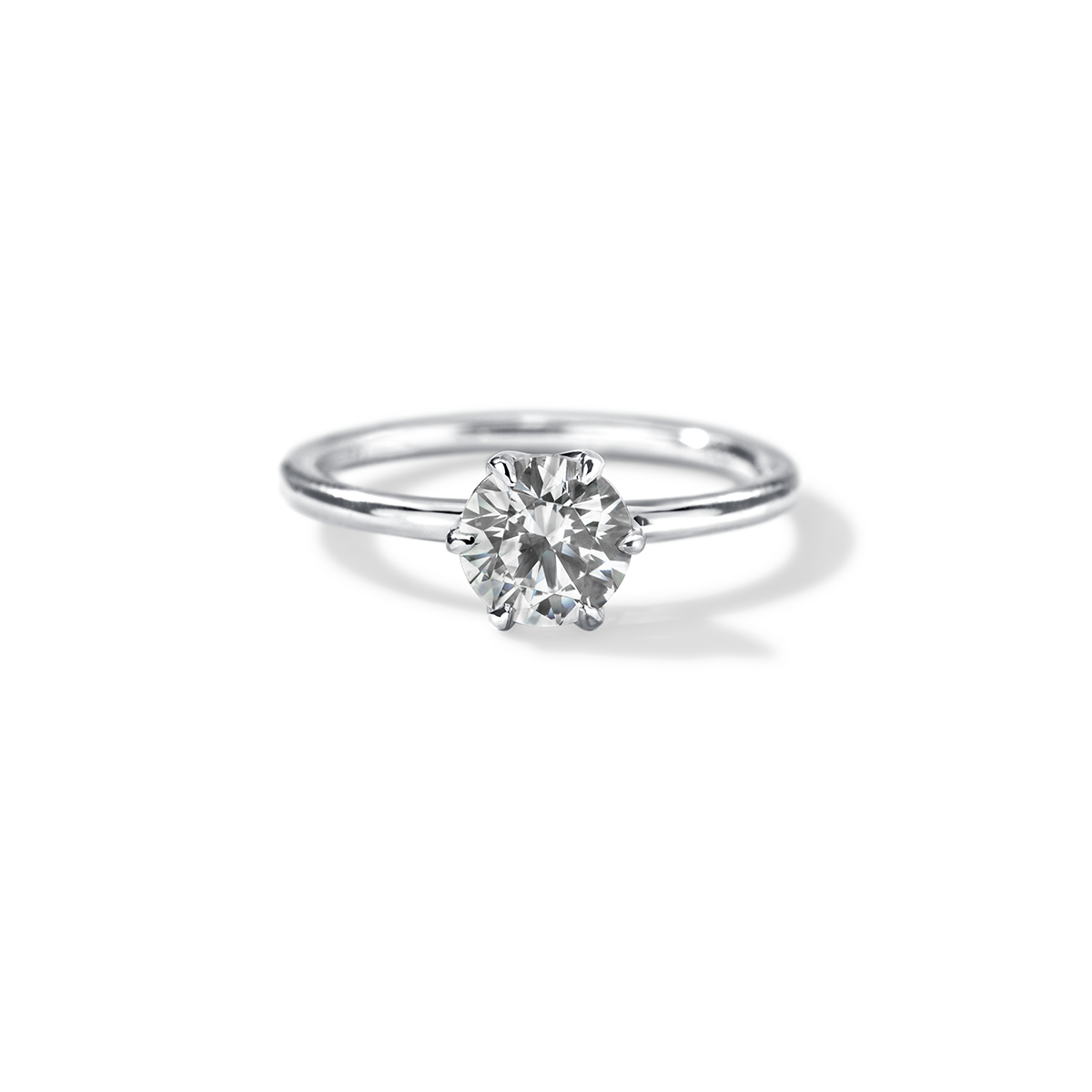 Ultra Thin Solitaire Engagement Ring