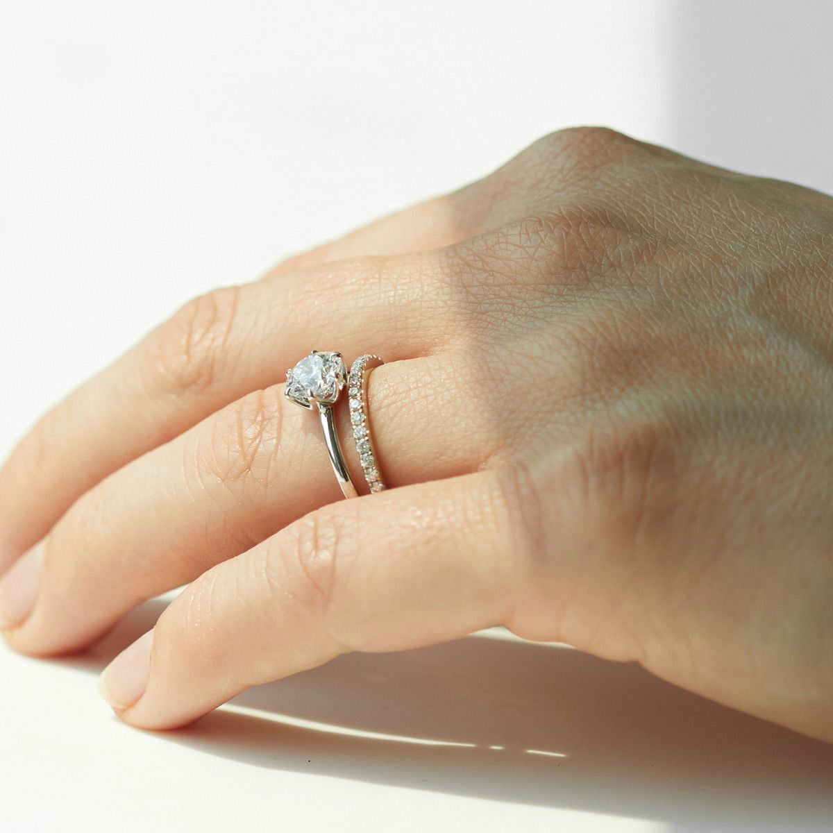 Ultra Thin Solitaire Engagement Ring