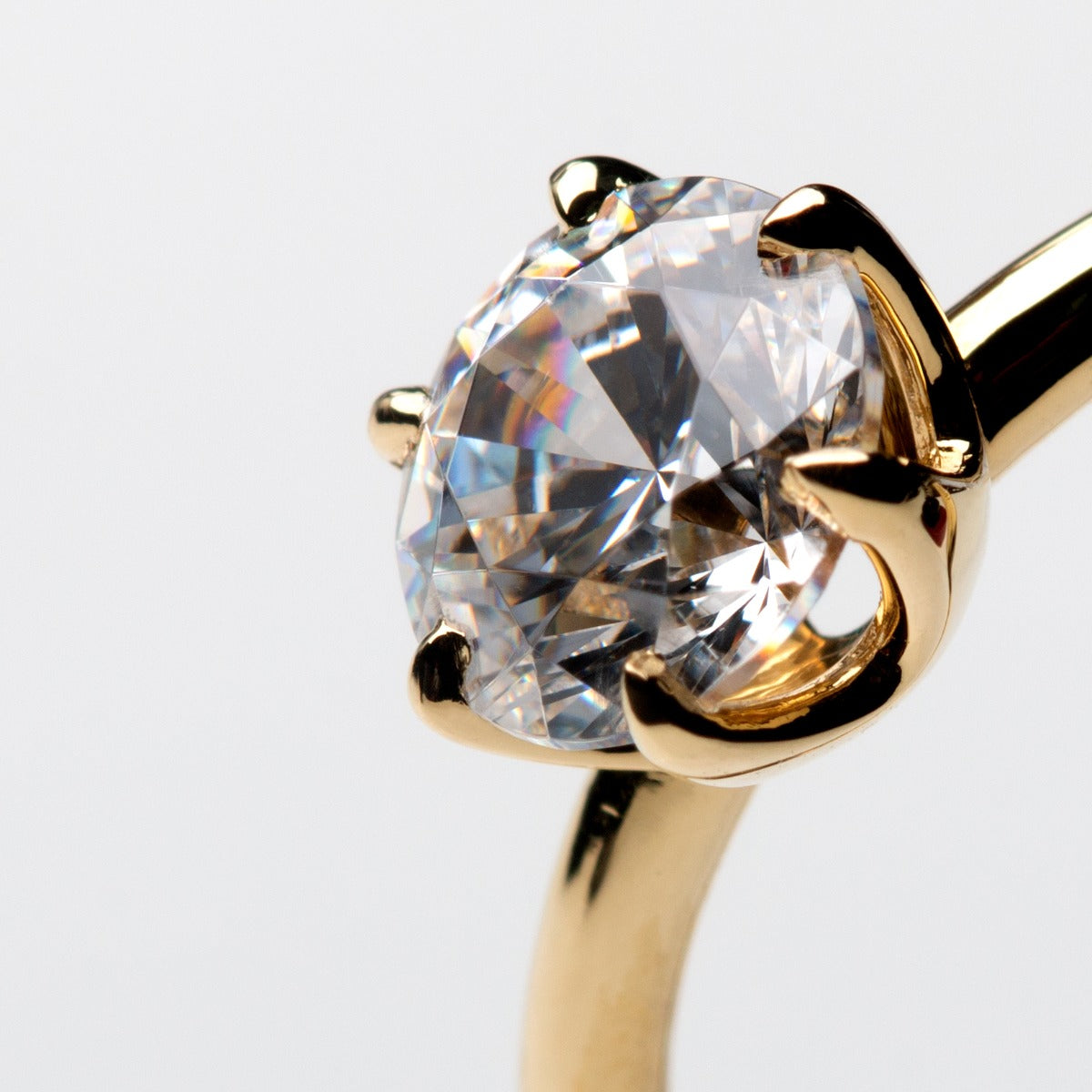 Ultra Thin Solitaire Engagement Ring