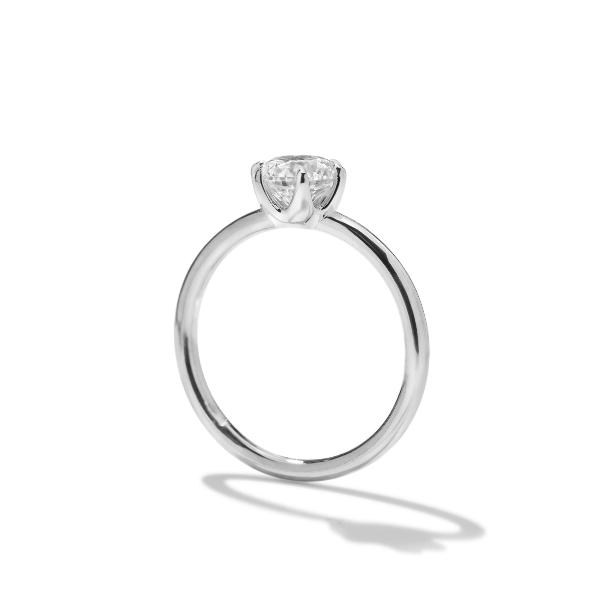 Ultra Thin Solitaire Engagement Ring