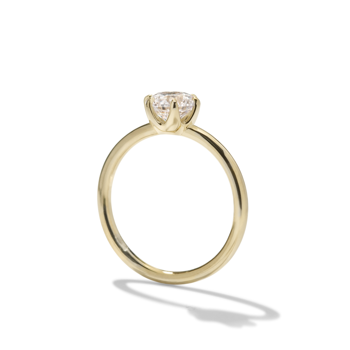 Ultra Thin Solitaire Engagement Ring