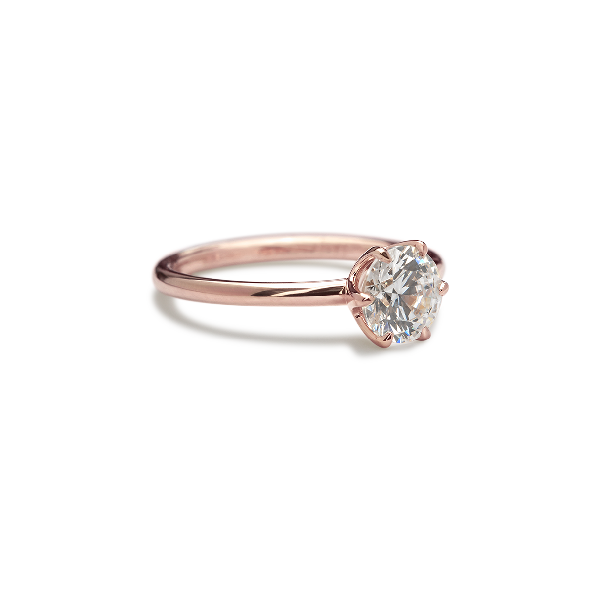 Ultra Thin Solitaire Engagement Ring