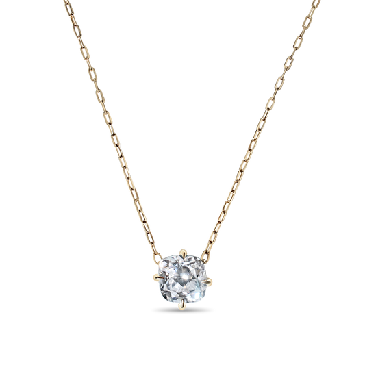 Cushion Diamond Pendant Necklace