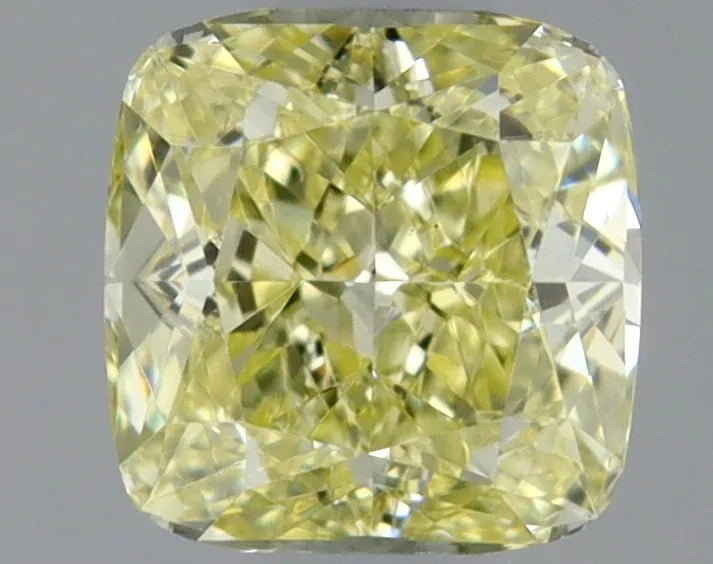 0.31ct Cushion brilliant Natural Diamond (Colour Fancy Yellow, Clarity VS2, GIA Certified)