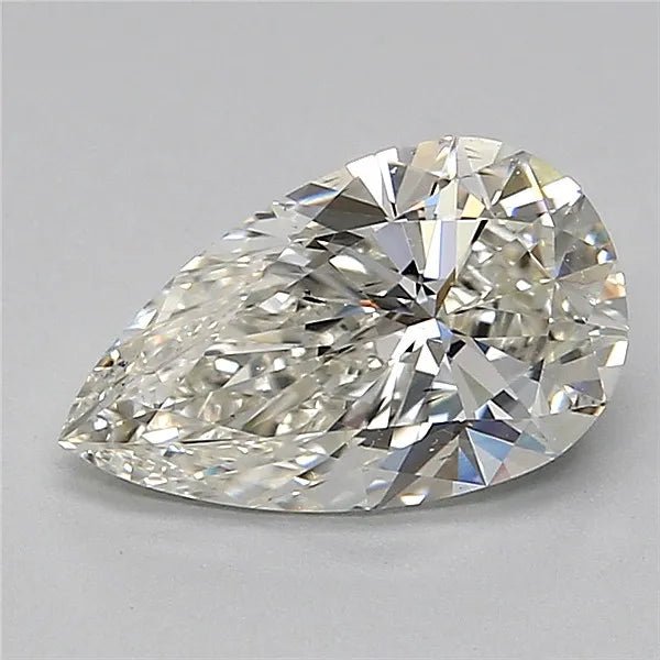 1.70ct Pear Natural Diamond (Colour I, Clarity SI1, Cut EX, GIA Certified) - Lanore Fine Jewelry
