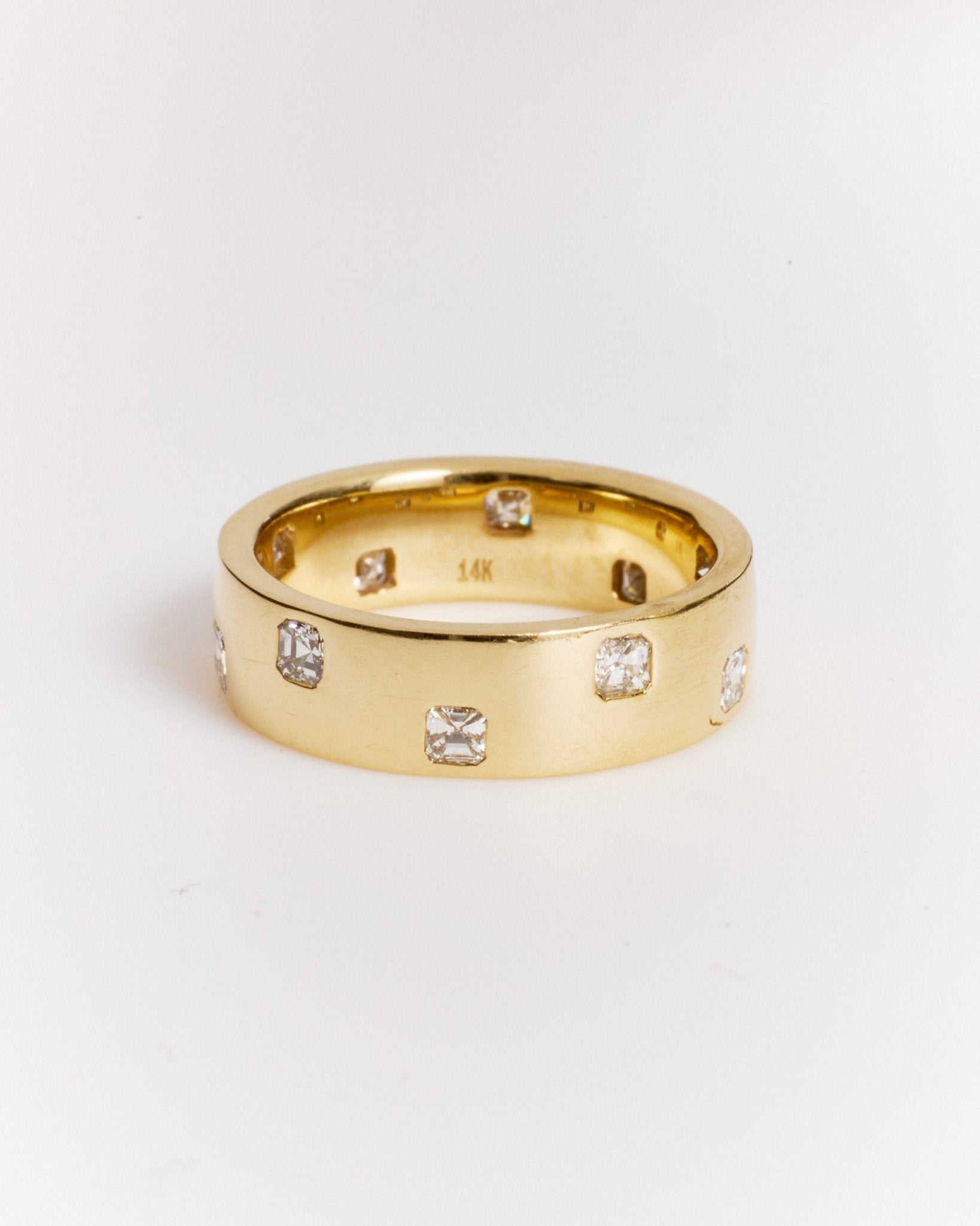 Chunky Asscher Dot Band (Mined Natural Diamond) - Lanore Fine Jewelry