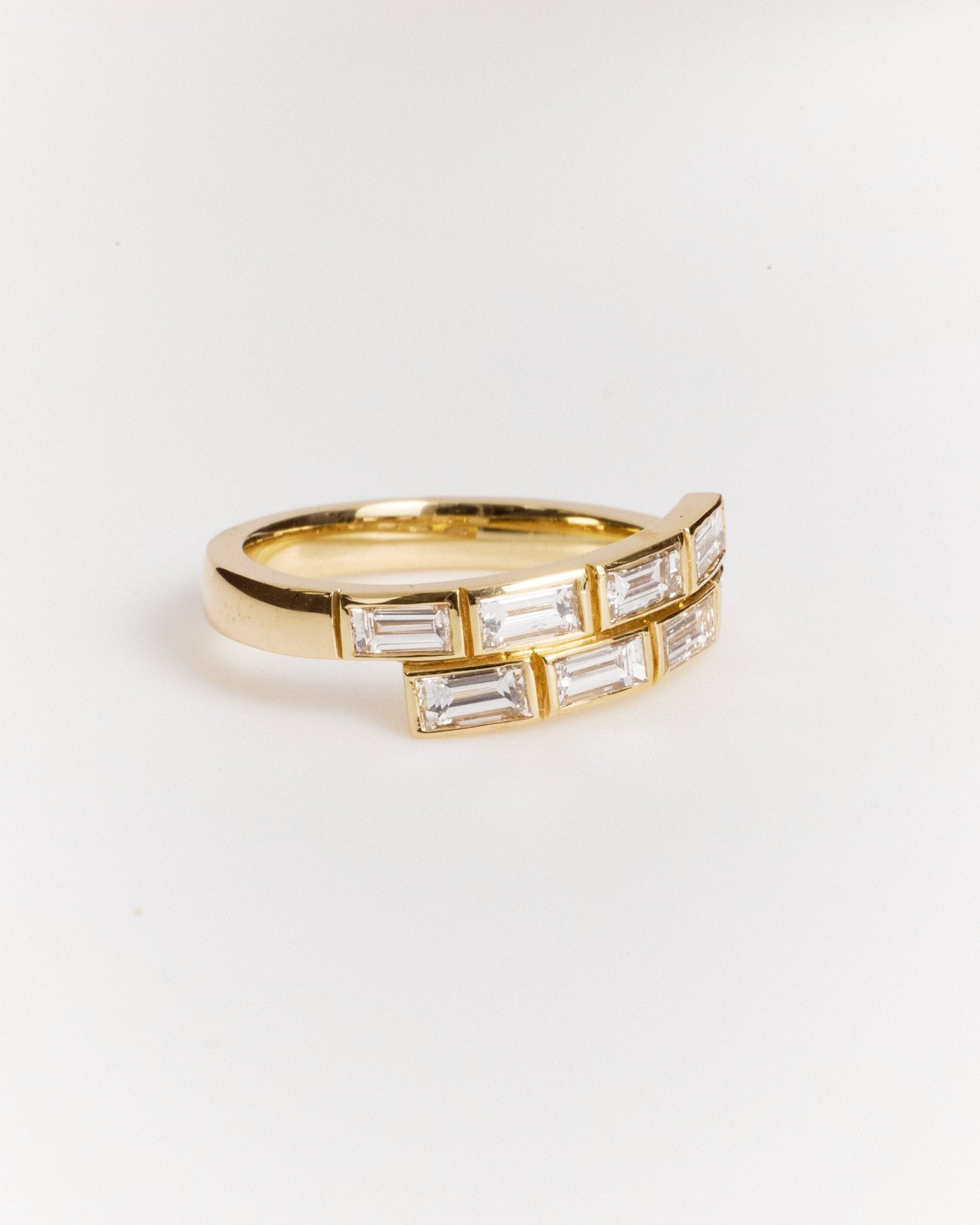 Baguette Double Band (Mined Natural Diamonds) - Lanore Fine Jewelry