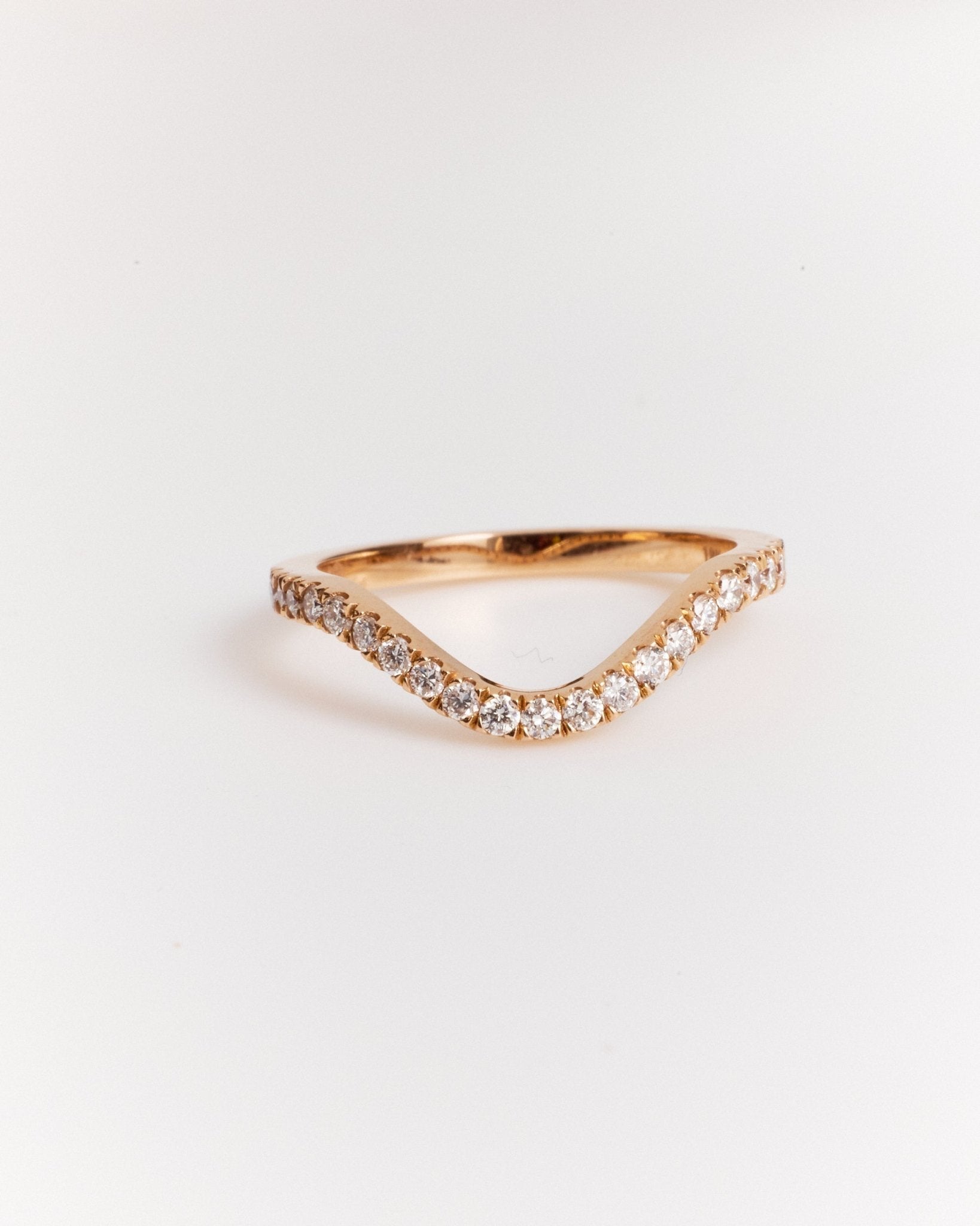 Pave Wave Band (Mined Natural Diamond) - Lanore Fine Jewelry