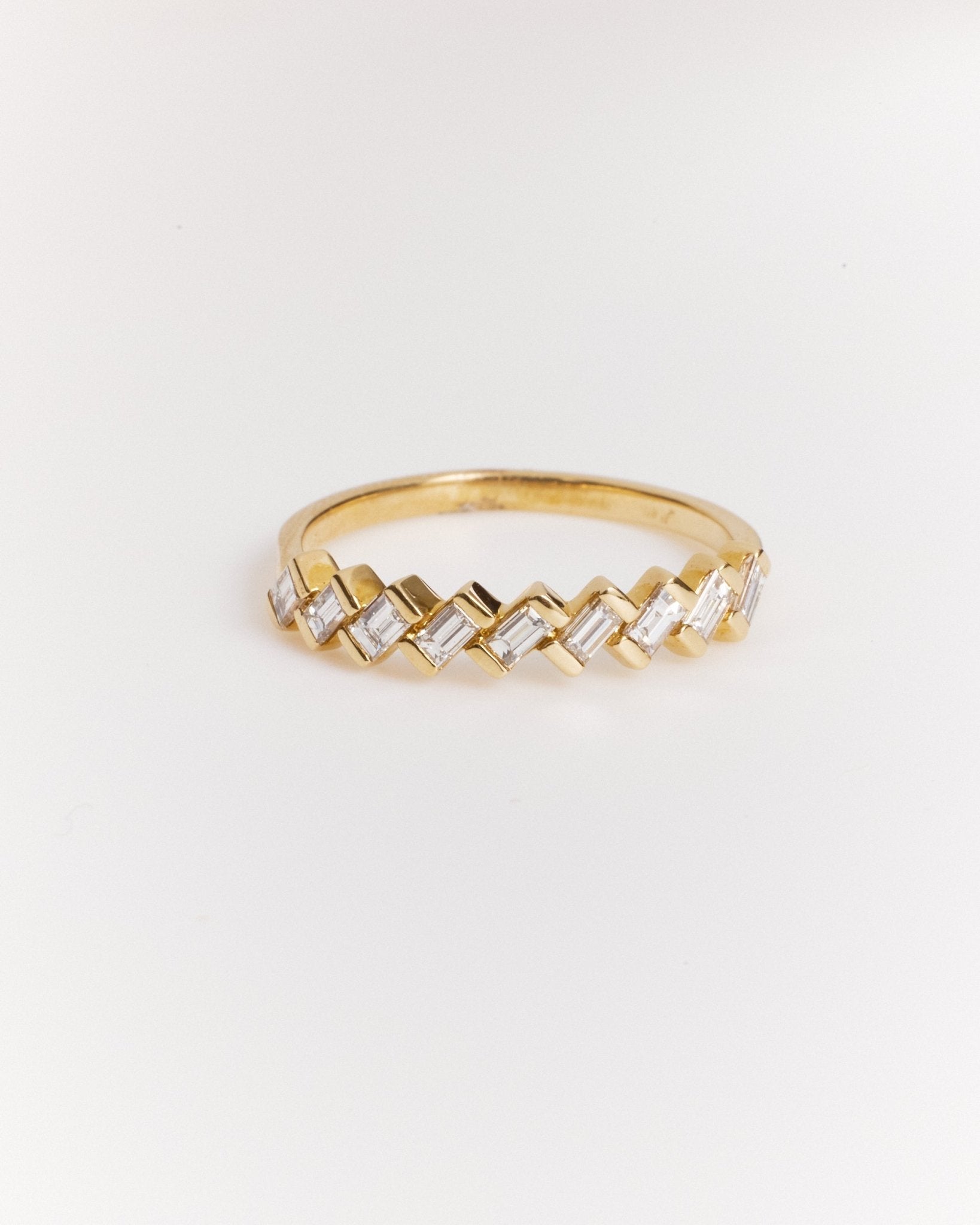 Diagonal Baguette Band (Lab Grown Diamonds) - Lanore Fine Jewelry