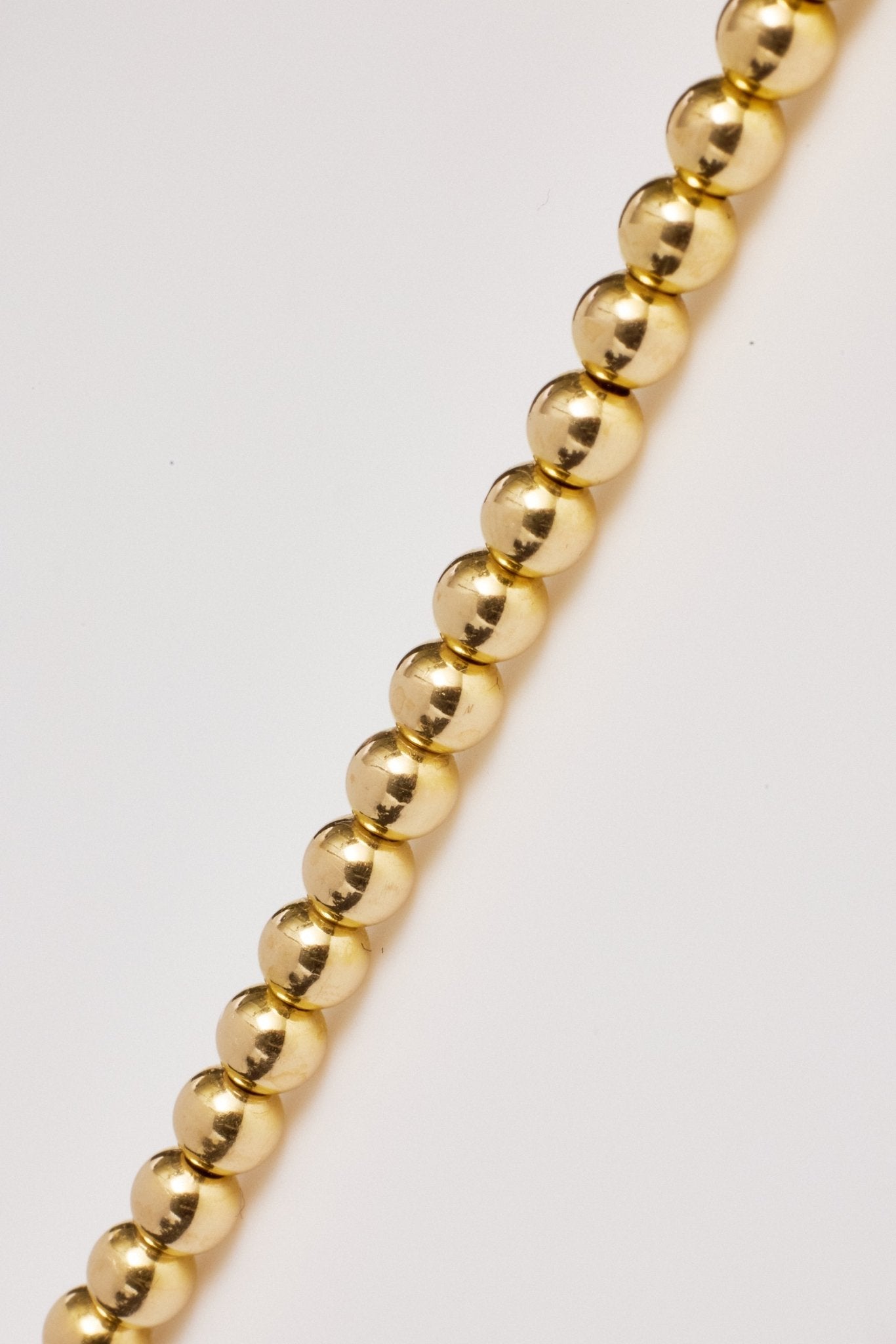 4mm Gold Bead Bracelet - Lanore Fine Jewelry