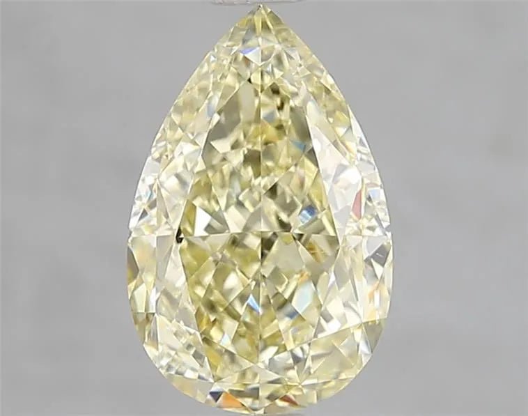 3.00ct Pear Natural Diamond (Colour Fancy Yellow, Clarity VS2, GIA Certified) - Lanore Fine Jewelry