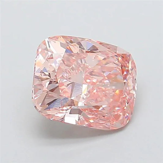 3.05ct Cushion modified Lab Grown Diamond (Colour Fancy Intense Pink, Clarity VS1, IGI Certified)