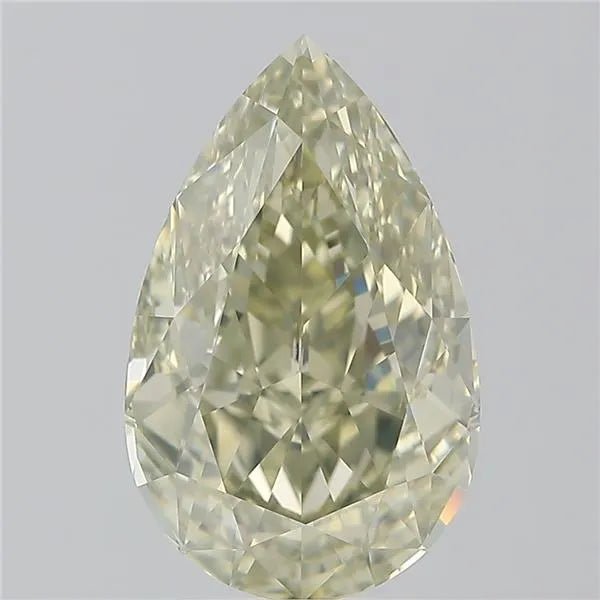 4.03ct Pear Natural Diamond (Colour Fancy Yellow, Clarity VS2, GIA Certified) - Lanore Fine Jewelry