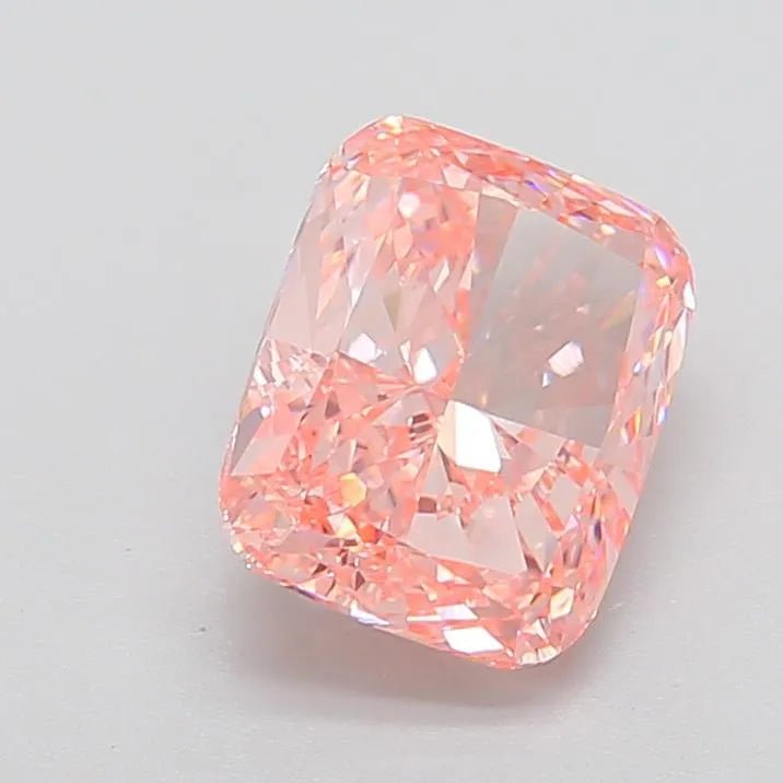 4.04ct Cushion modified Lab Grown Diamond (Colour Fancy Intense Pink, Clarity VVS2, IGI Certified) - Lanore Fine Jewelry