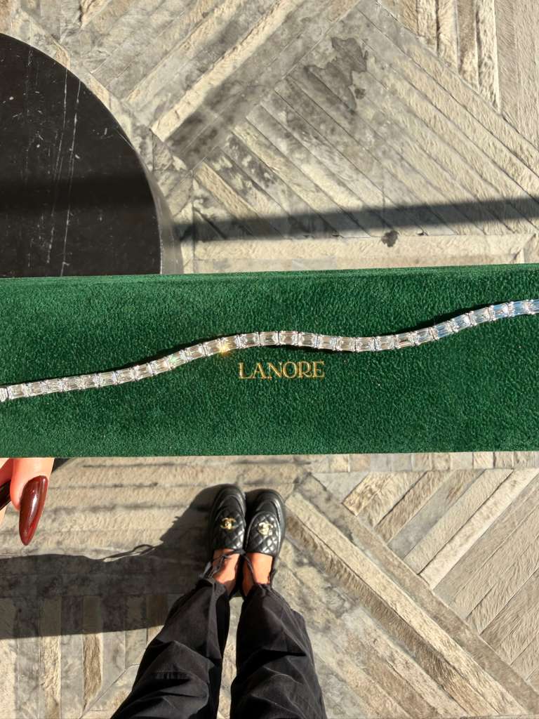 East/West Emerald Cut LG Diamond Tennis Bracelet (17ctw) - Lanore Fine Jewelry