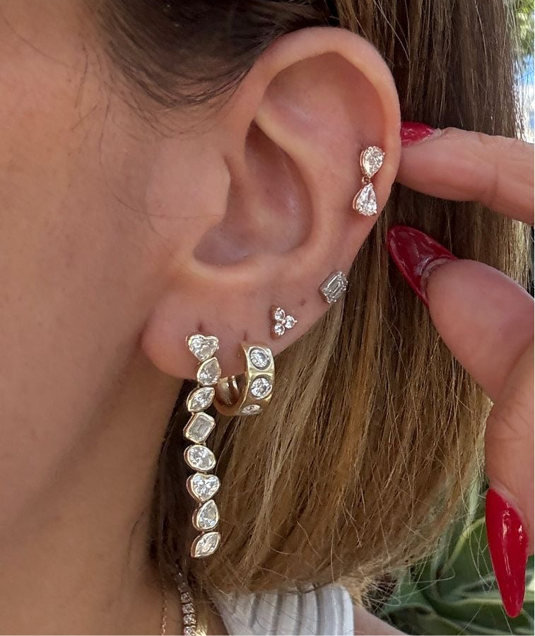 Lab Grown Diamond Trio Studs