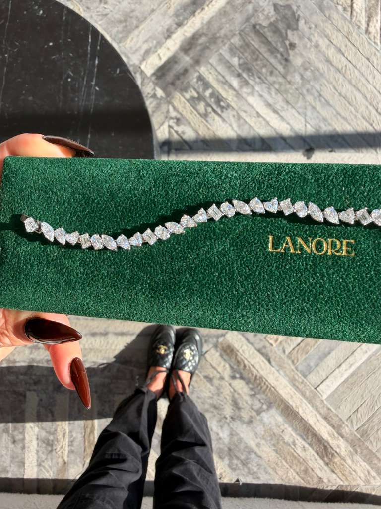 Mixed Shape LG Diamond Tennis Bracelet (10.50ctw) - Lanore Fine Jewelry