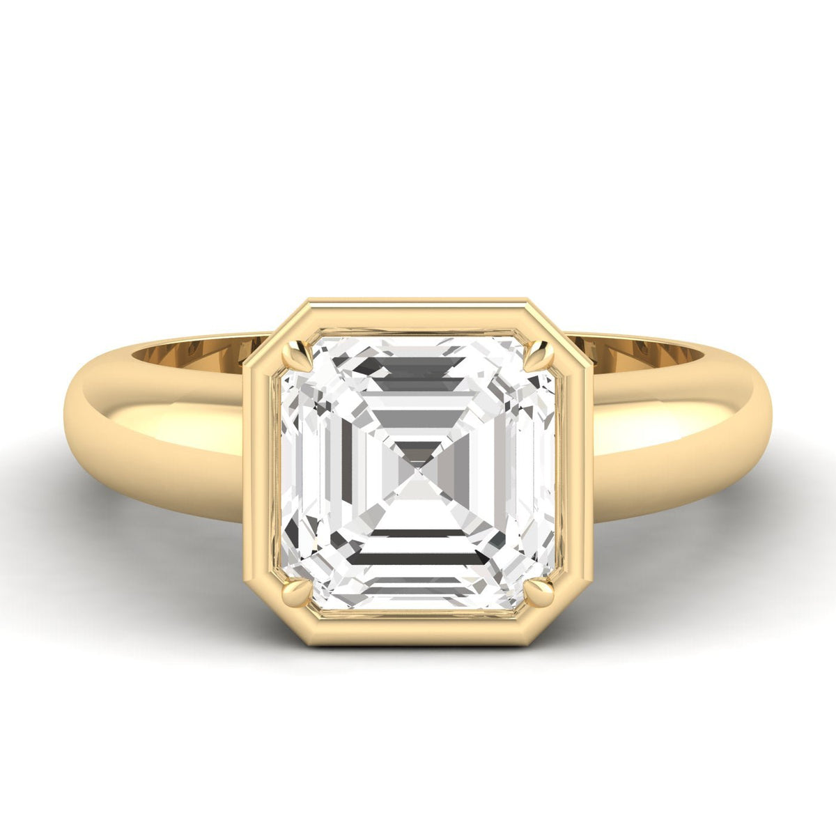 Asscher Cut Diamond Ring, 3 ct