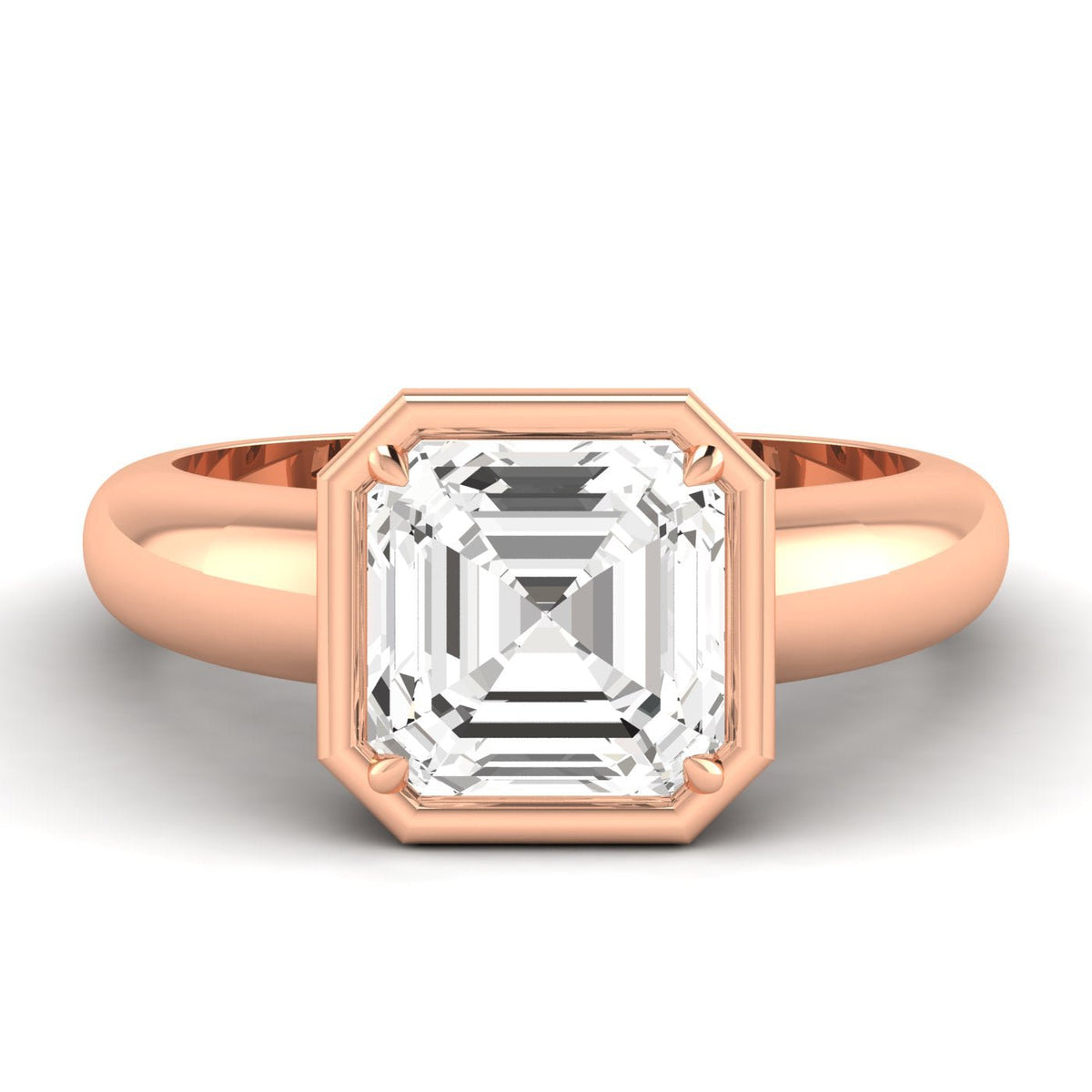 Asscher Cut Diamond Ring, 3 ct