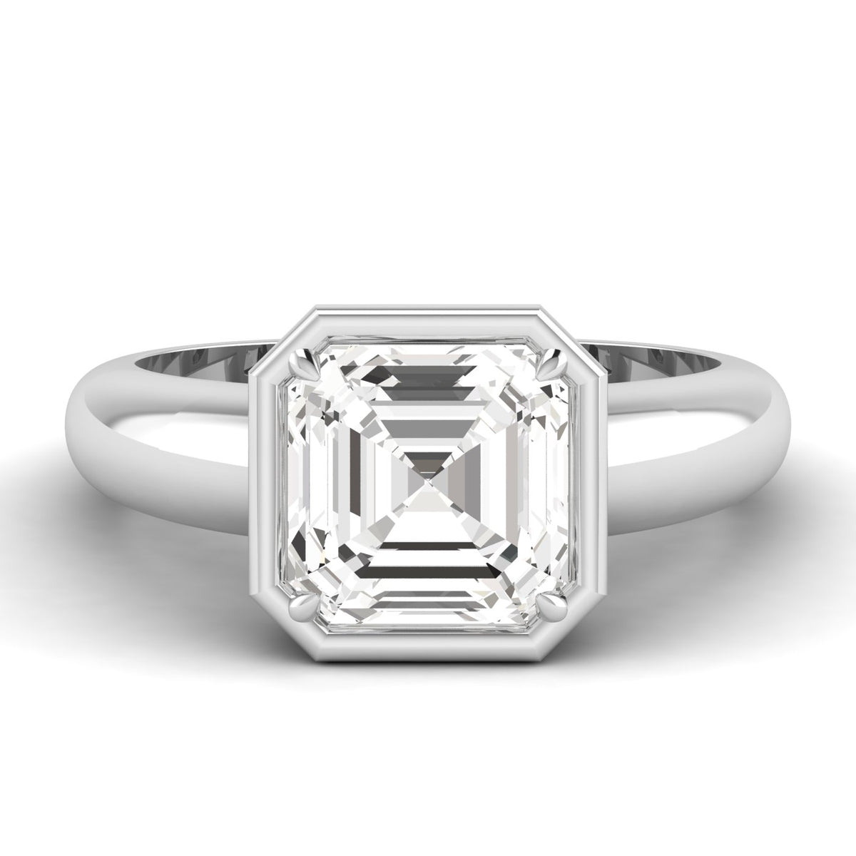 Asscher Cut Diamond Ring, 3 ct