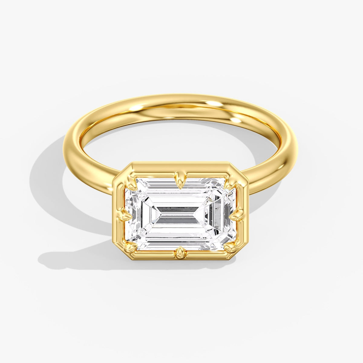 Georgian Emerald Cut Diamond Ring, 3 ct