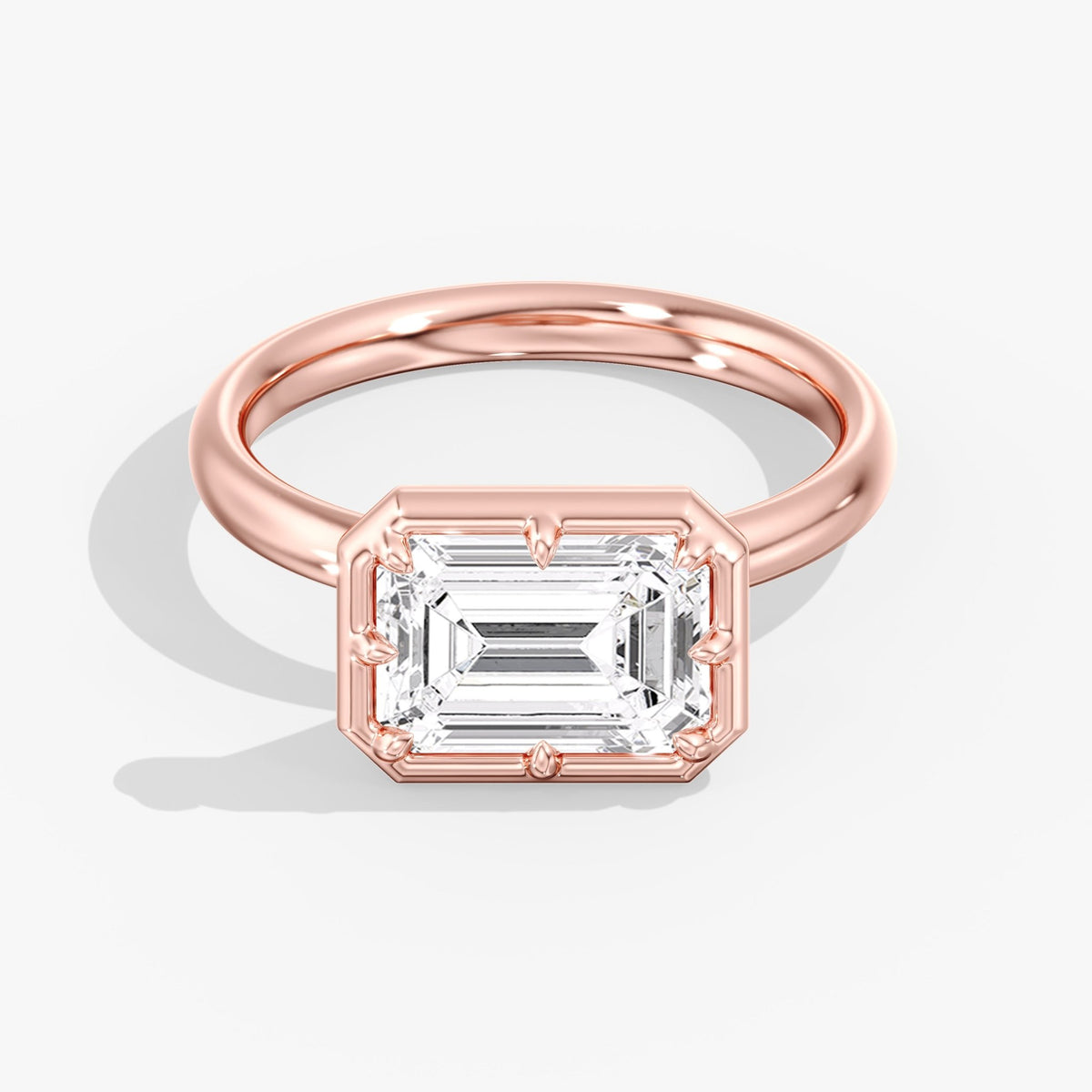 Georgian Emerald Cut Diamond Ring, 3 ct