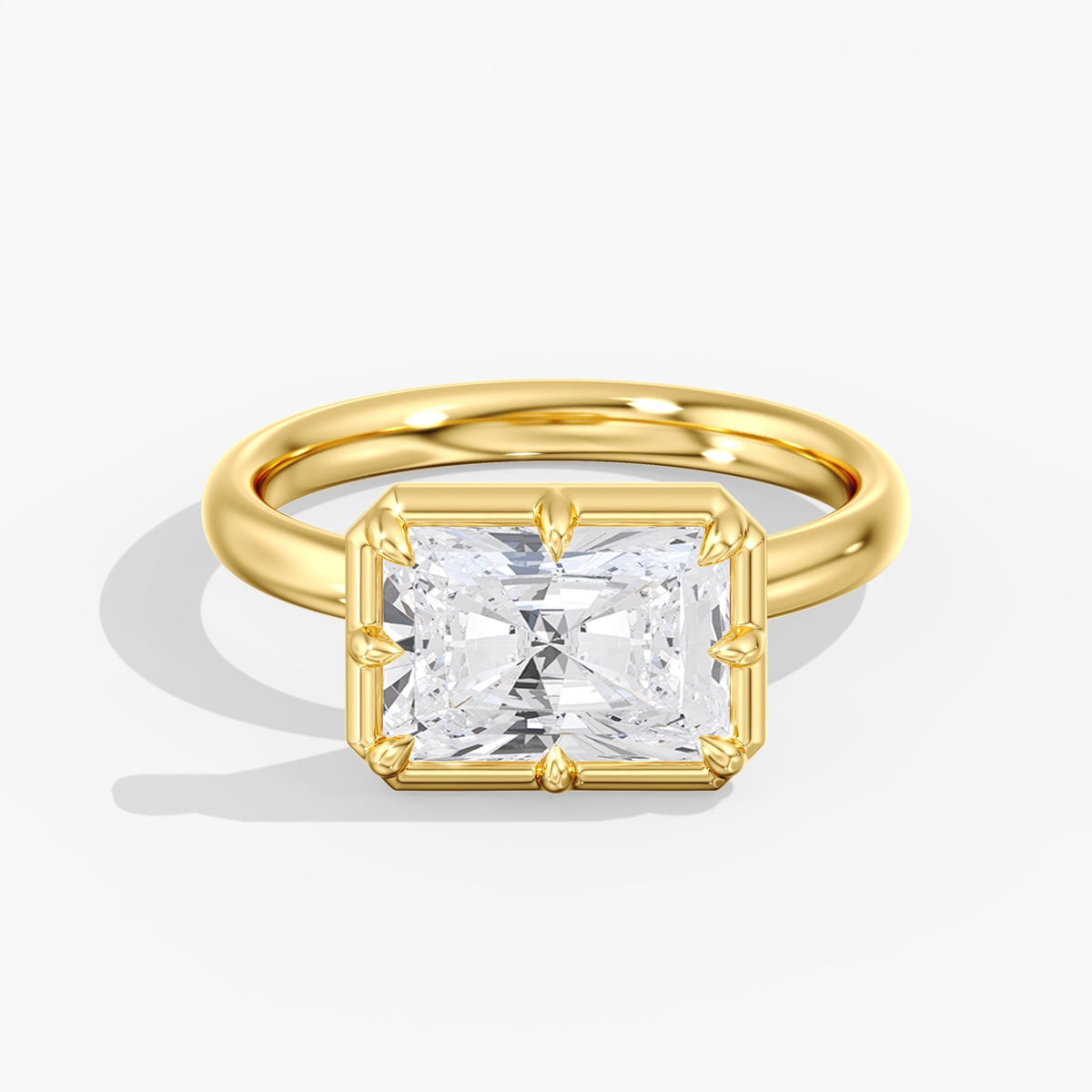 Georgian Radiant Cut Diamond Ring, 3 ct