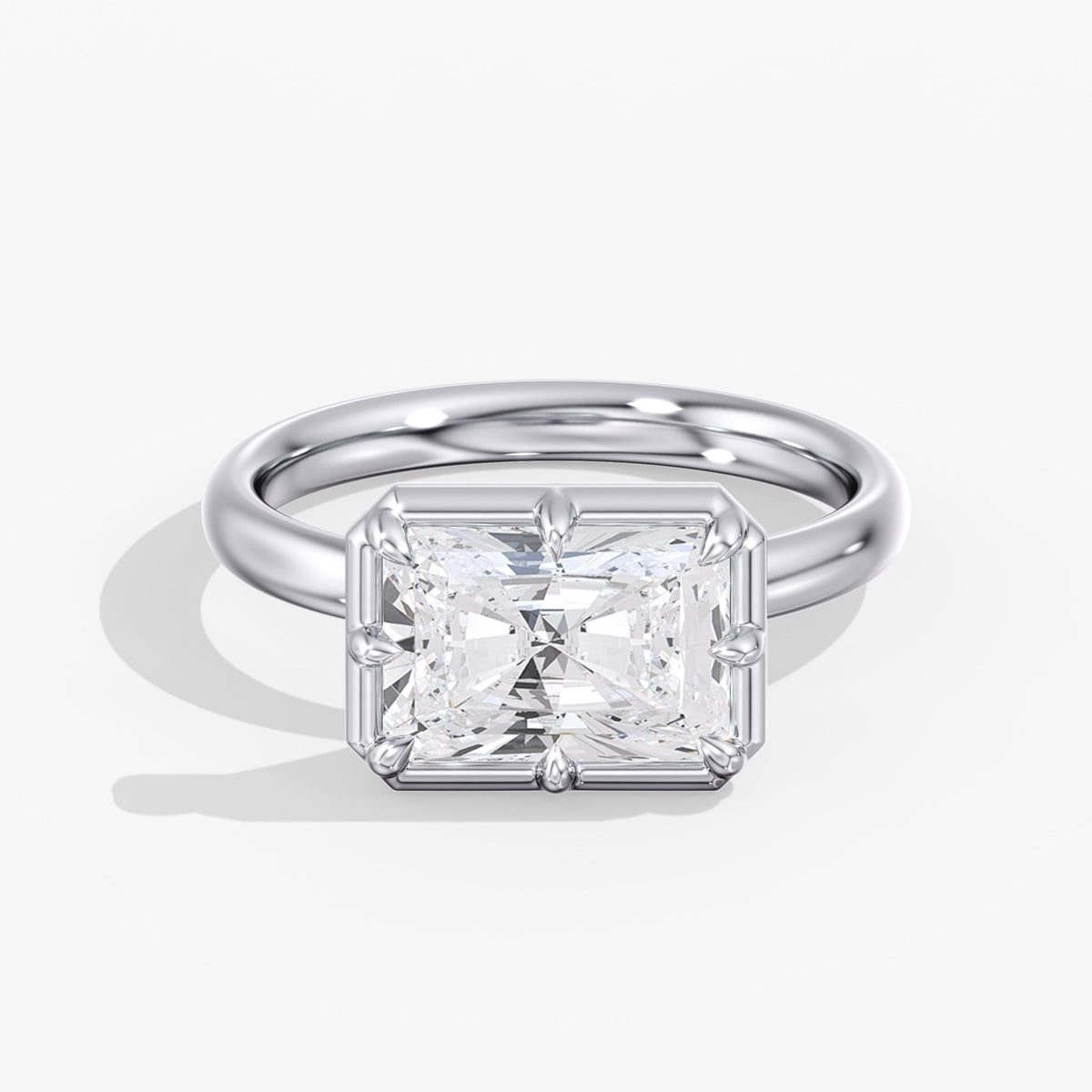 Georgian Radiant Cut Diamond Ring, 3 ct